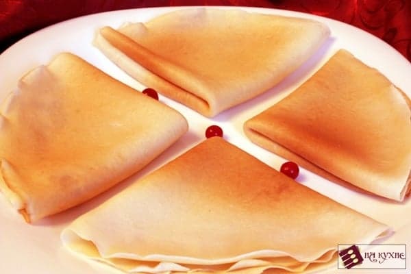 Блины классические на молоке