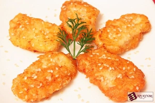 Куриное филе в сырно-кунжутной корочке