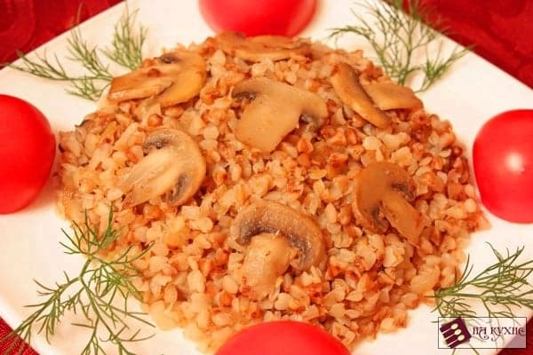 Гречка с грибами