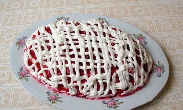 Сельдь под шубой (со сметаной)