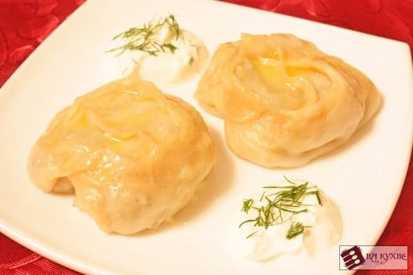 Манты с картофелем и мясом