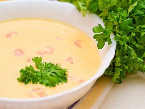 Крем-суп с креветками