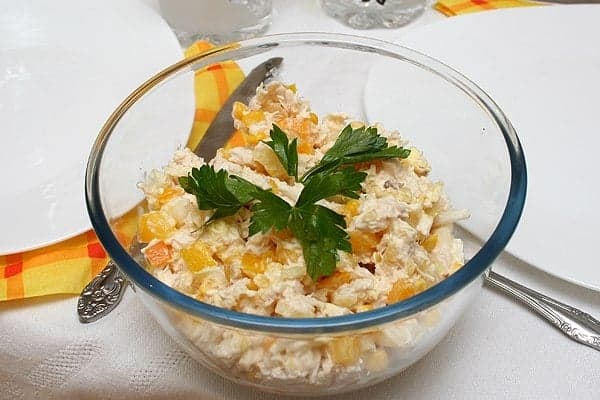 Салат Ананасовый блюз