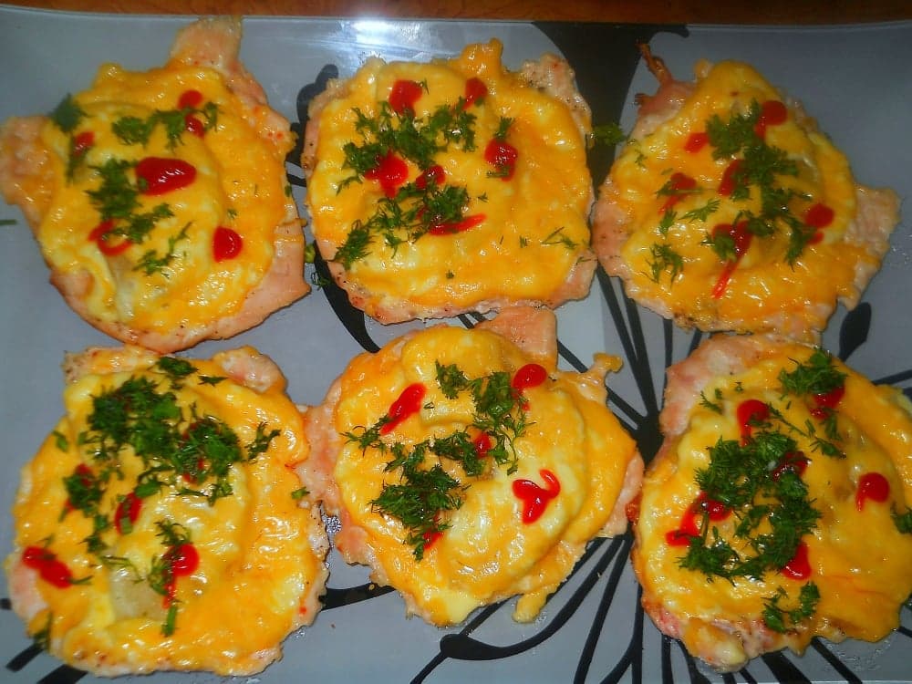 Куриная грудка с ананасами