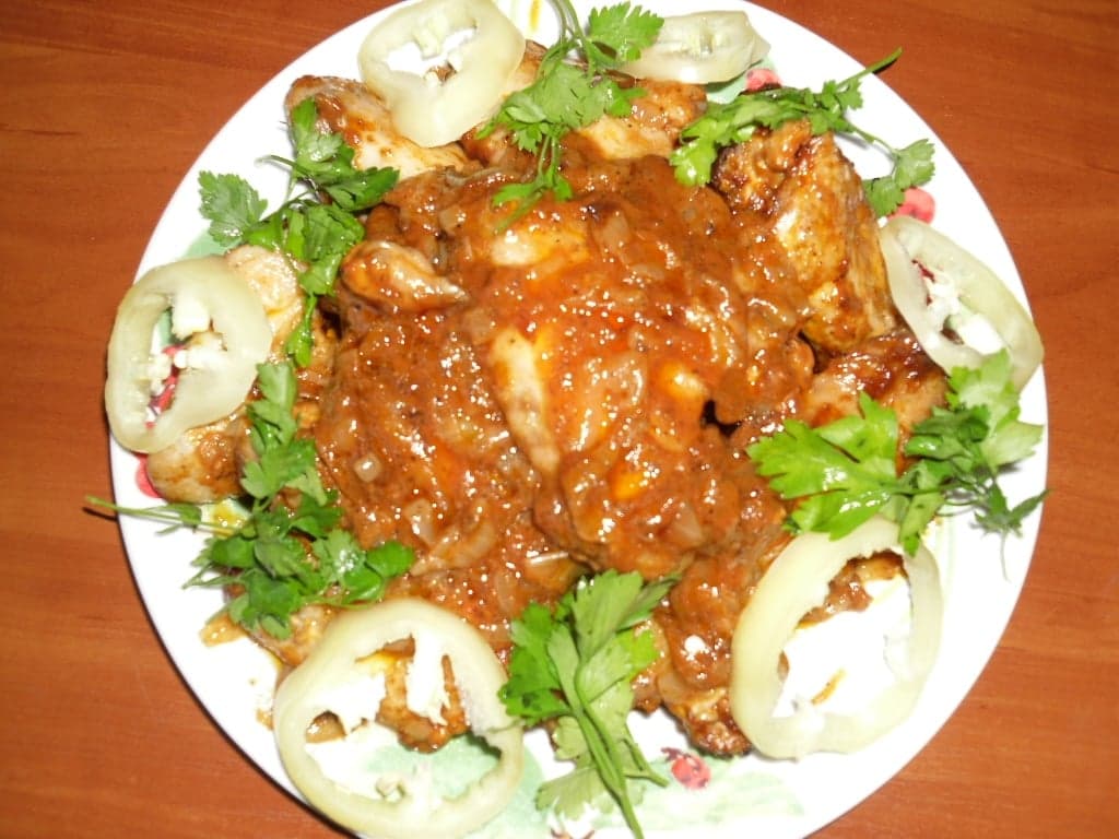 Куриные голени с перцем