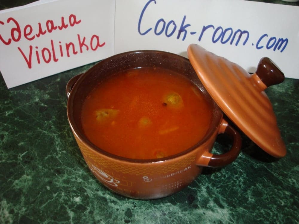 Постный харчо с крыжовником