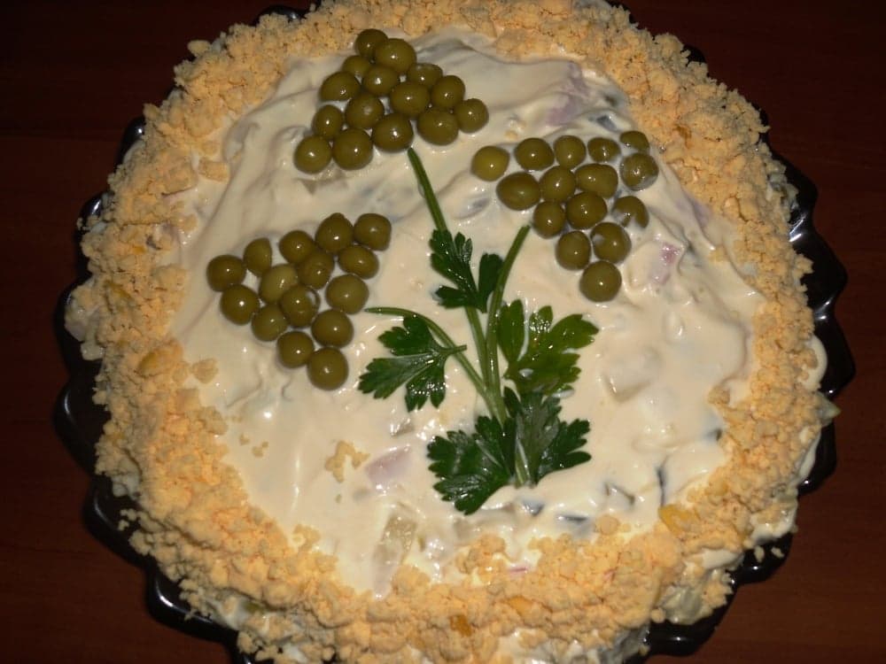 Мясной салат