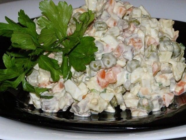 Оливье с мясом