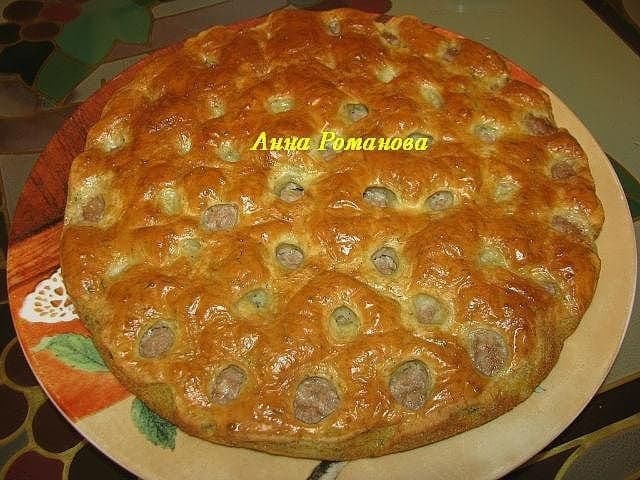 Пирог с мясными шариками