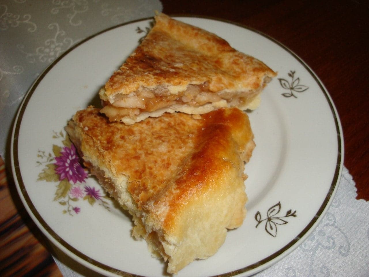 Постный яблочный пирог
