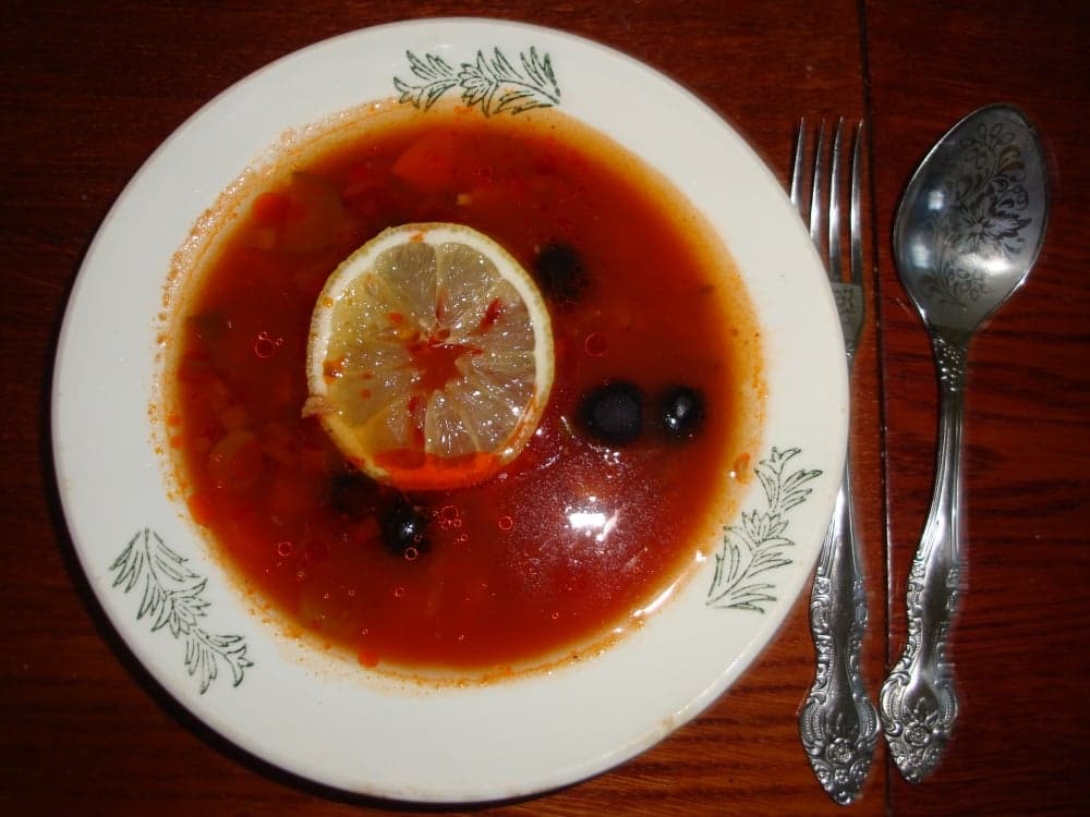Мясная солянка