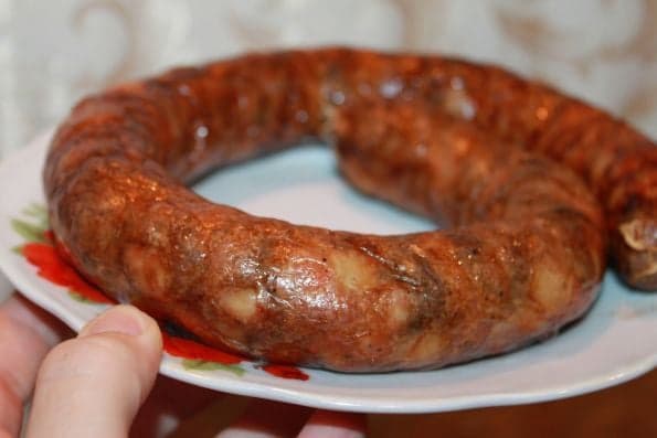 Домашняя колбаса рубленая