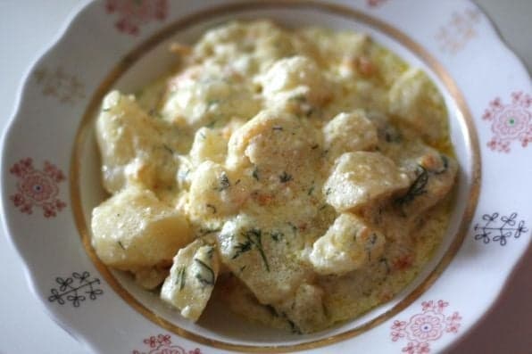 Картофель в сметане
