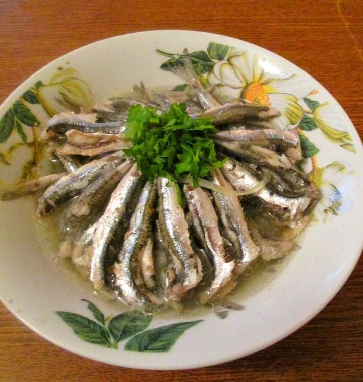 Тушеная хамса