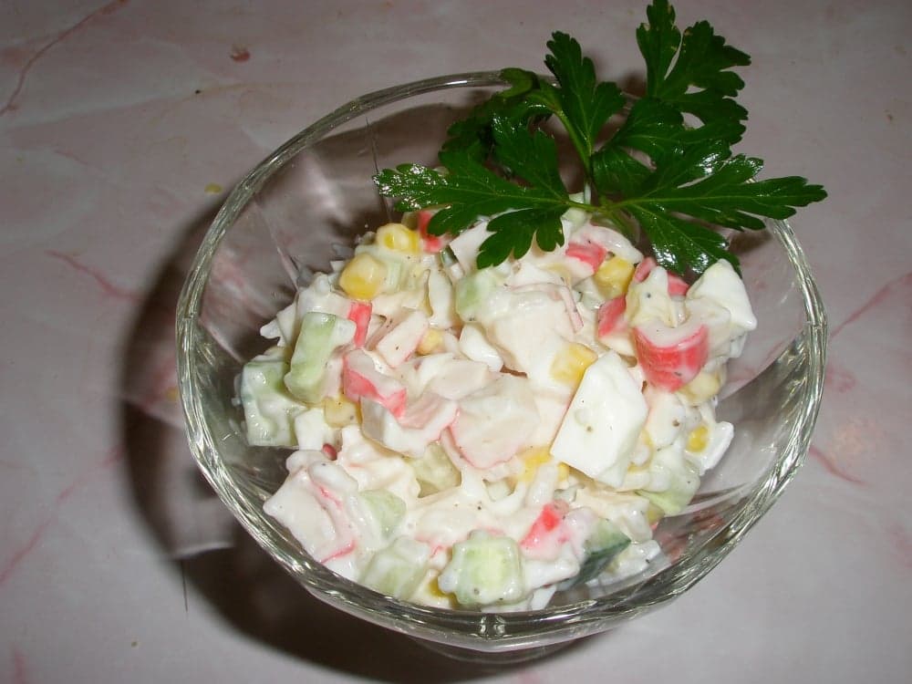 Крабовый салат "Весенний"