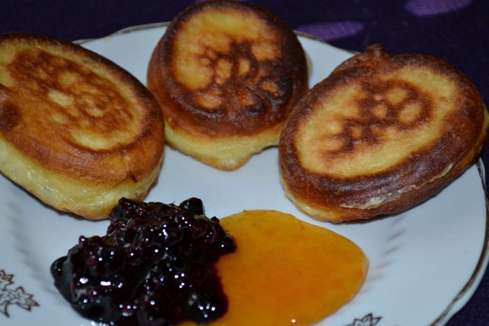Оладьи с джемом