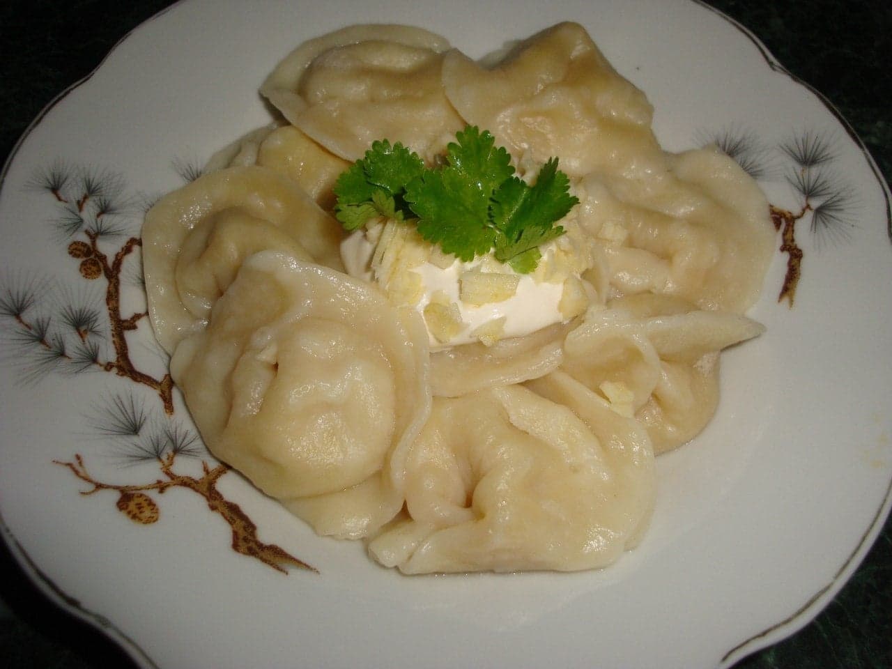 Постные пельмени с пангасиусом
