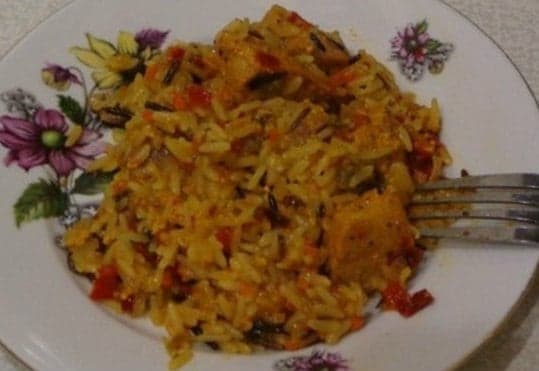 Рис со свининой