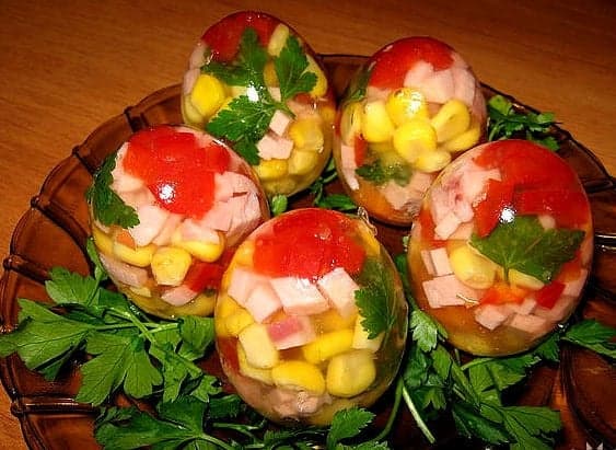 Заливные яйца