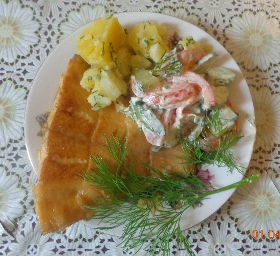 Жареная камбала 