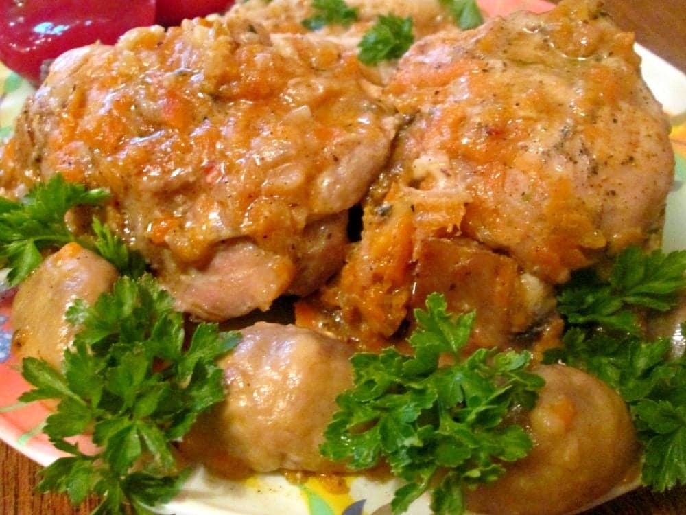 Курица с овощами (в мультиварке)