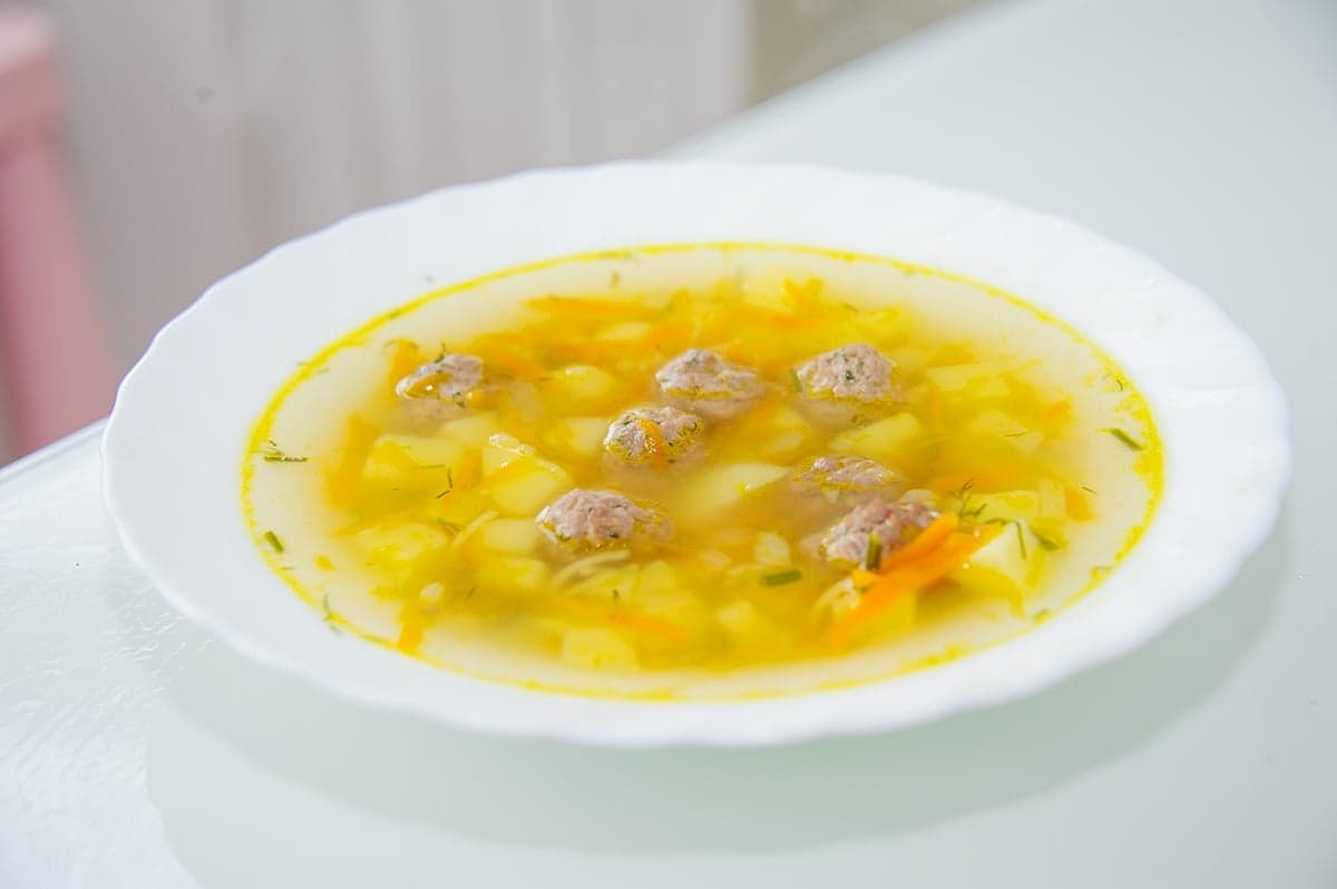 Суп с фрикадельками