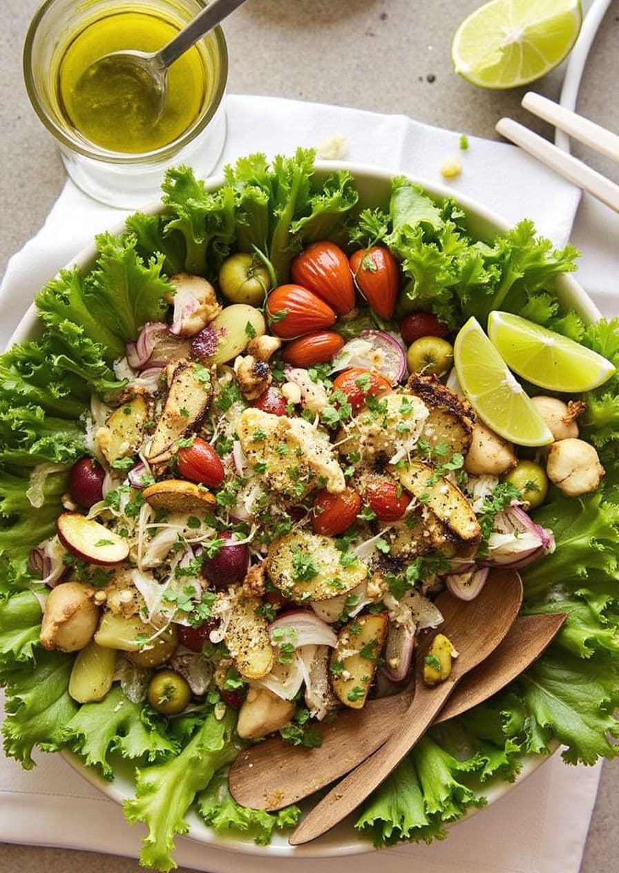 Мексиканский салат с курицей и авокадо