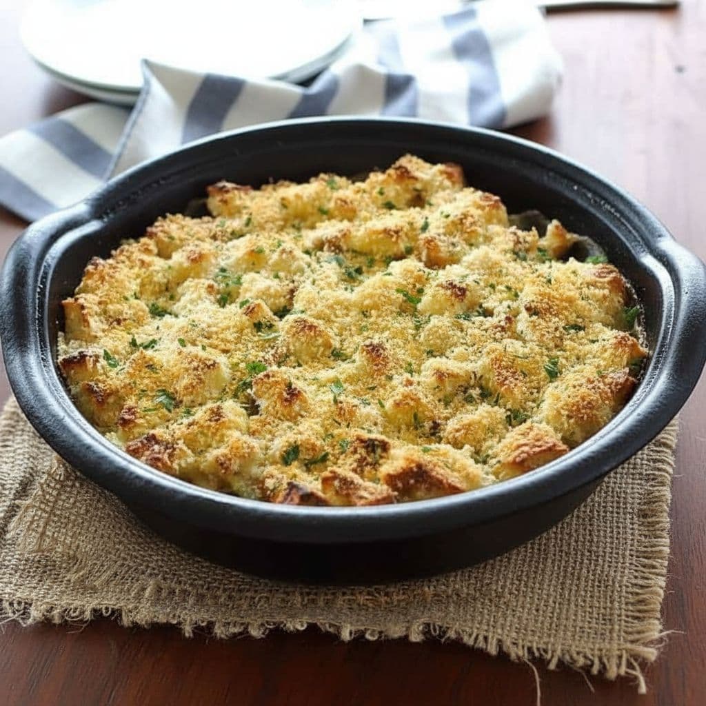 Куриная запеканка с брокколи и беконом в сливочном соусе