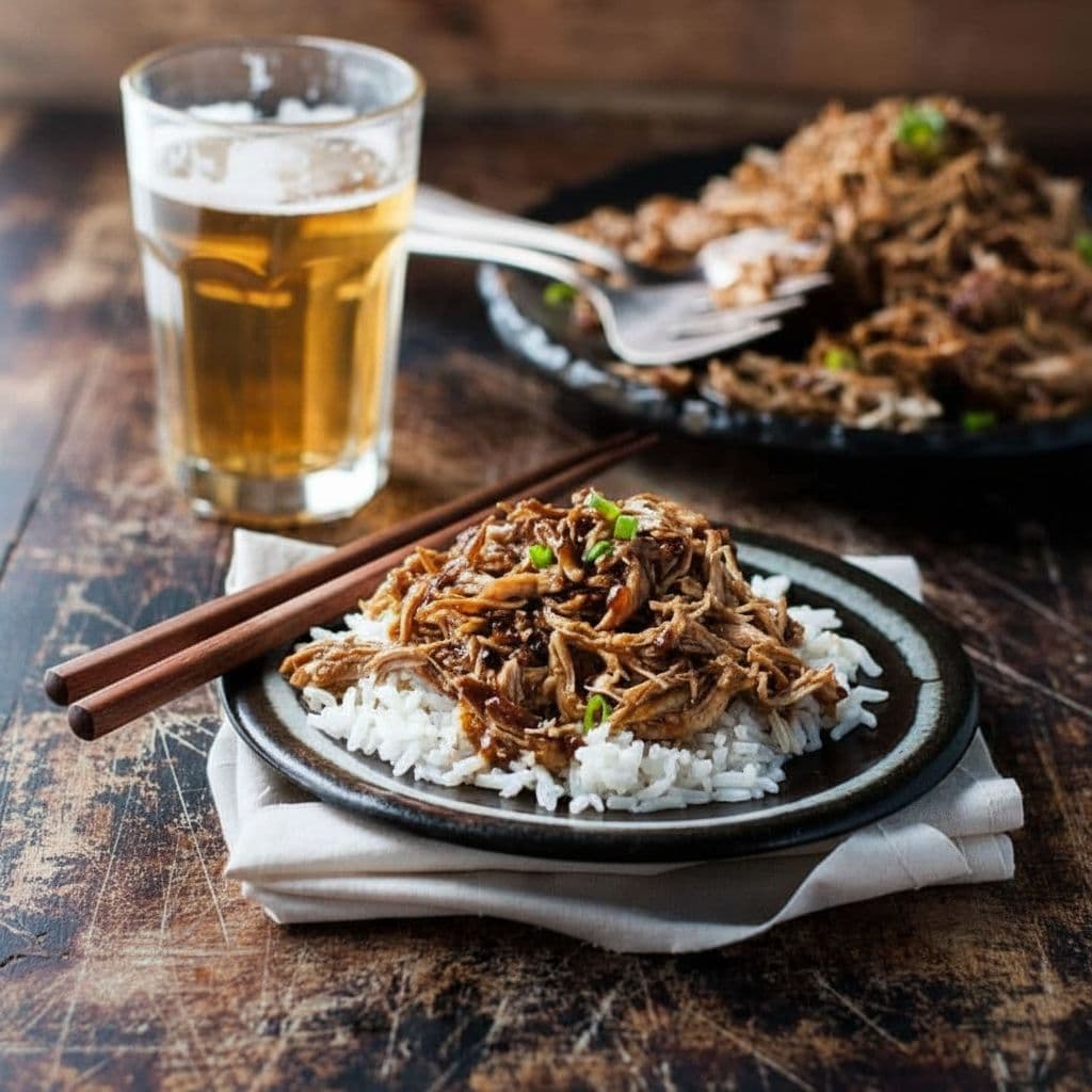 Куриная грудка в сладком соевом соусе