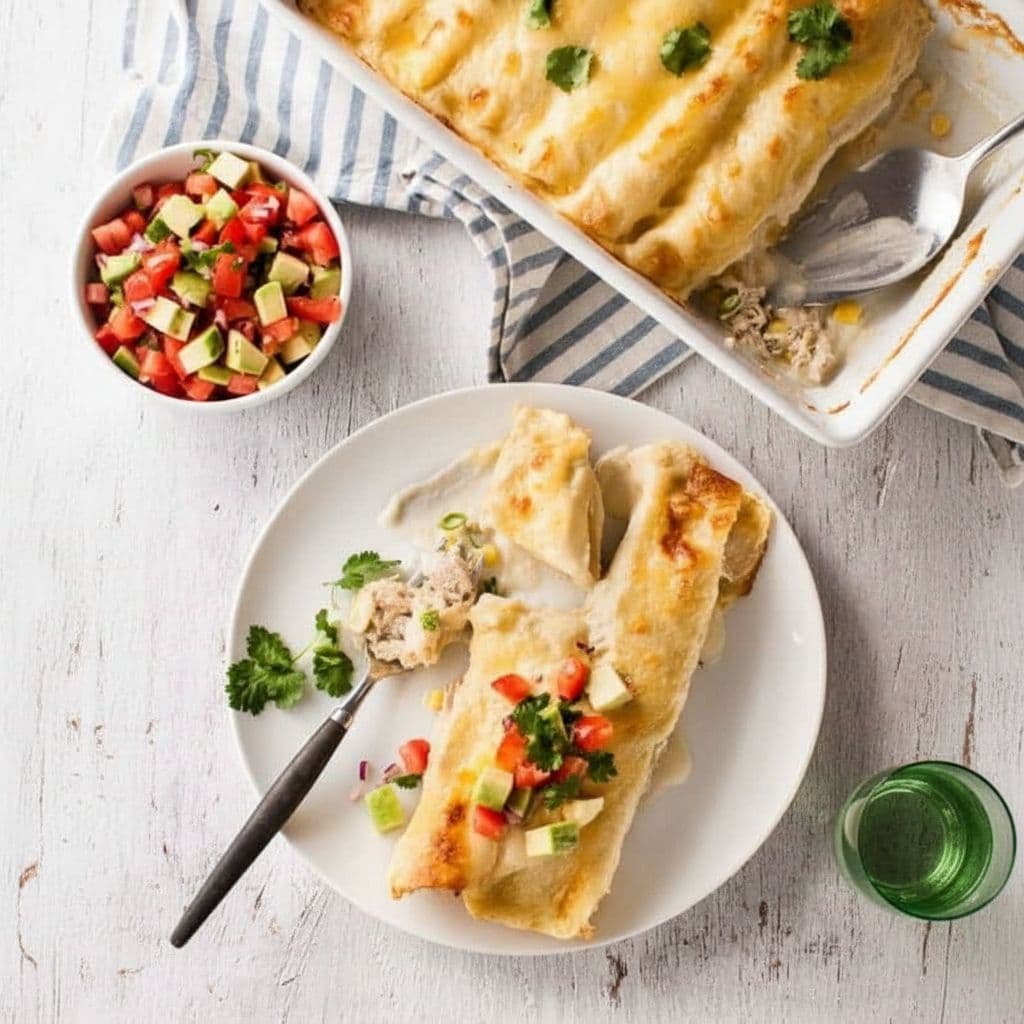 Сливочные куриные энчиладас