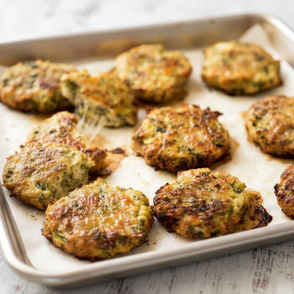 Куриные котлеты с сыром и брокколи