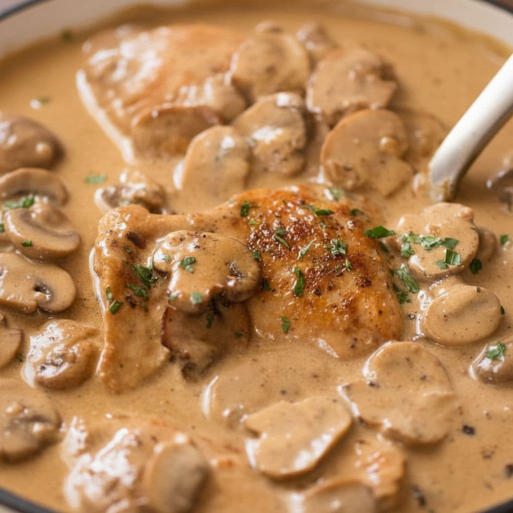 Куриный бефстроганов