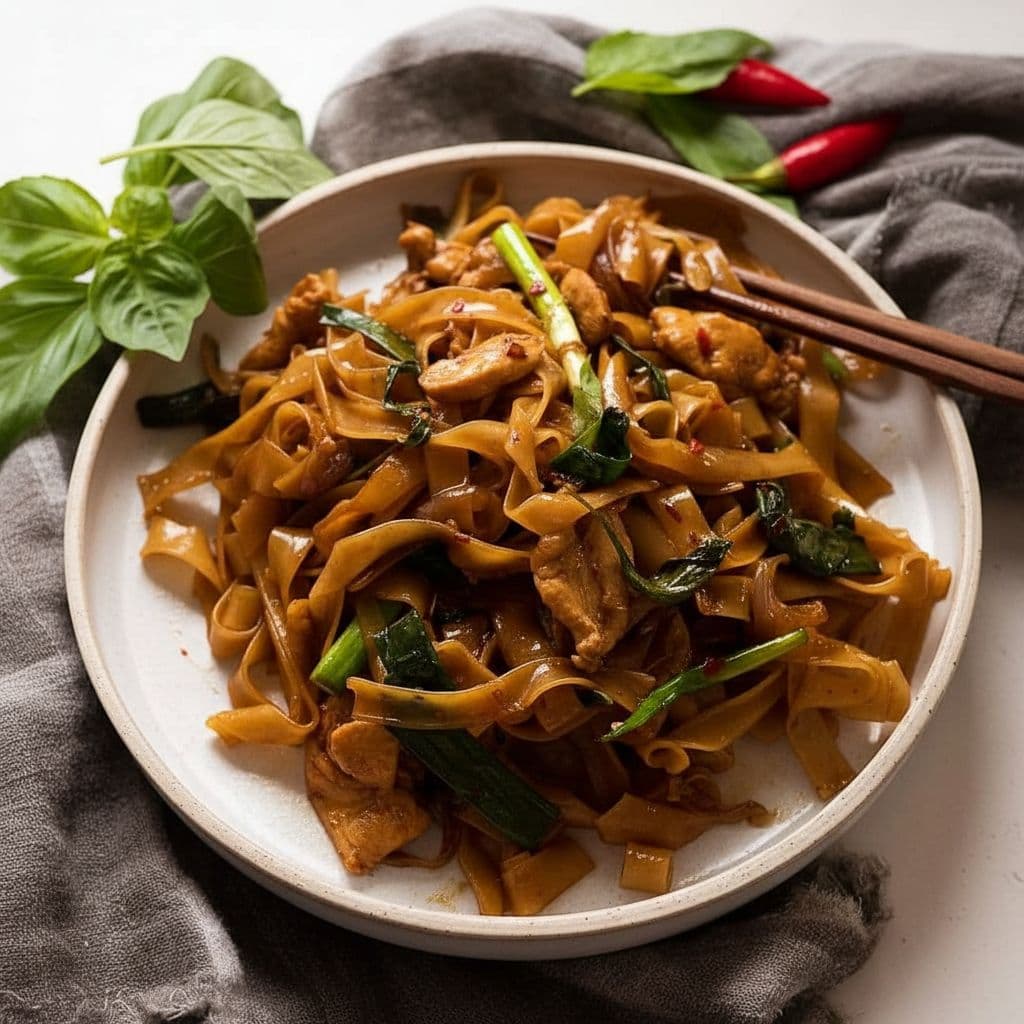 Пьяная лапша по-тайски (Pad Kee Mao)