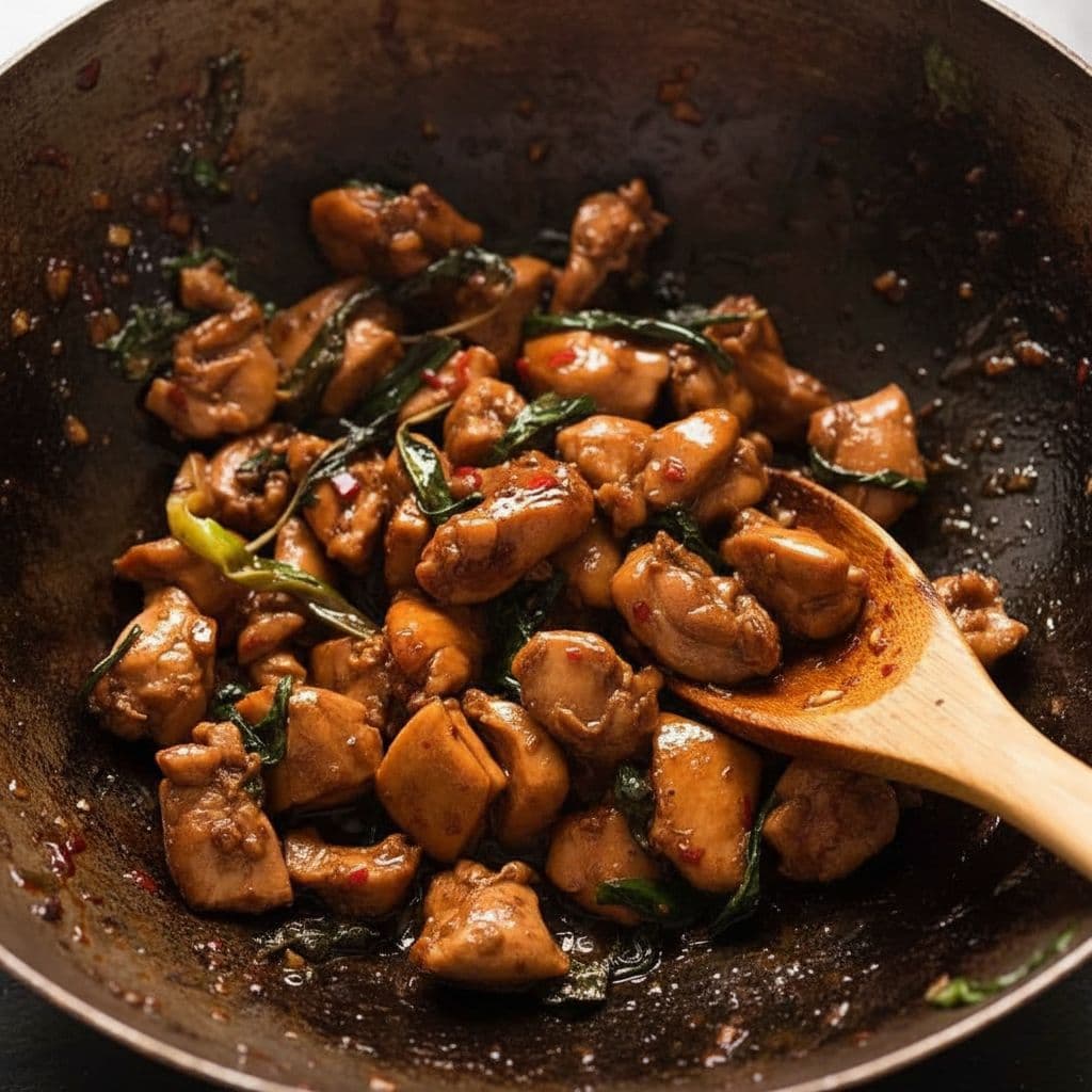 Курица с тайским базиликом