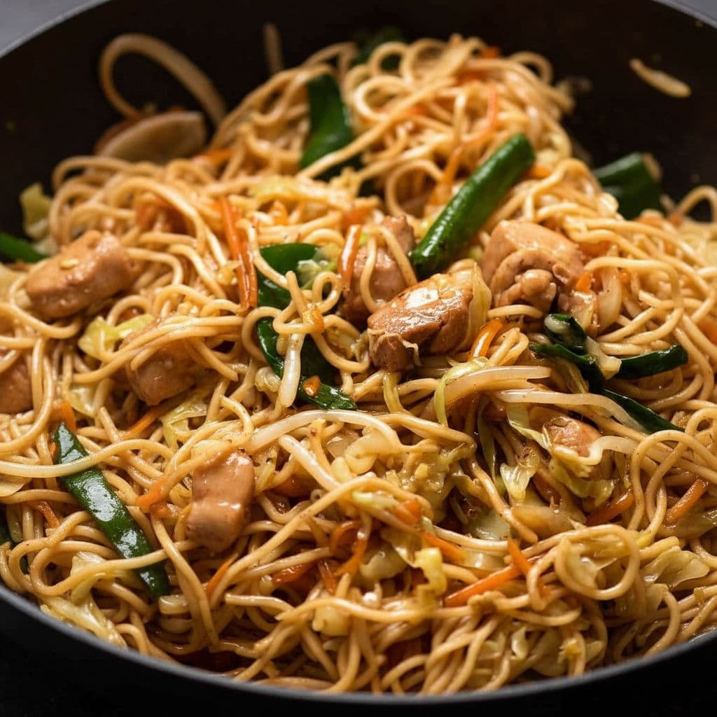 Чоу-мейн с курицей