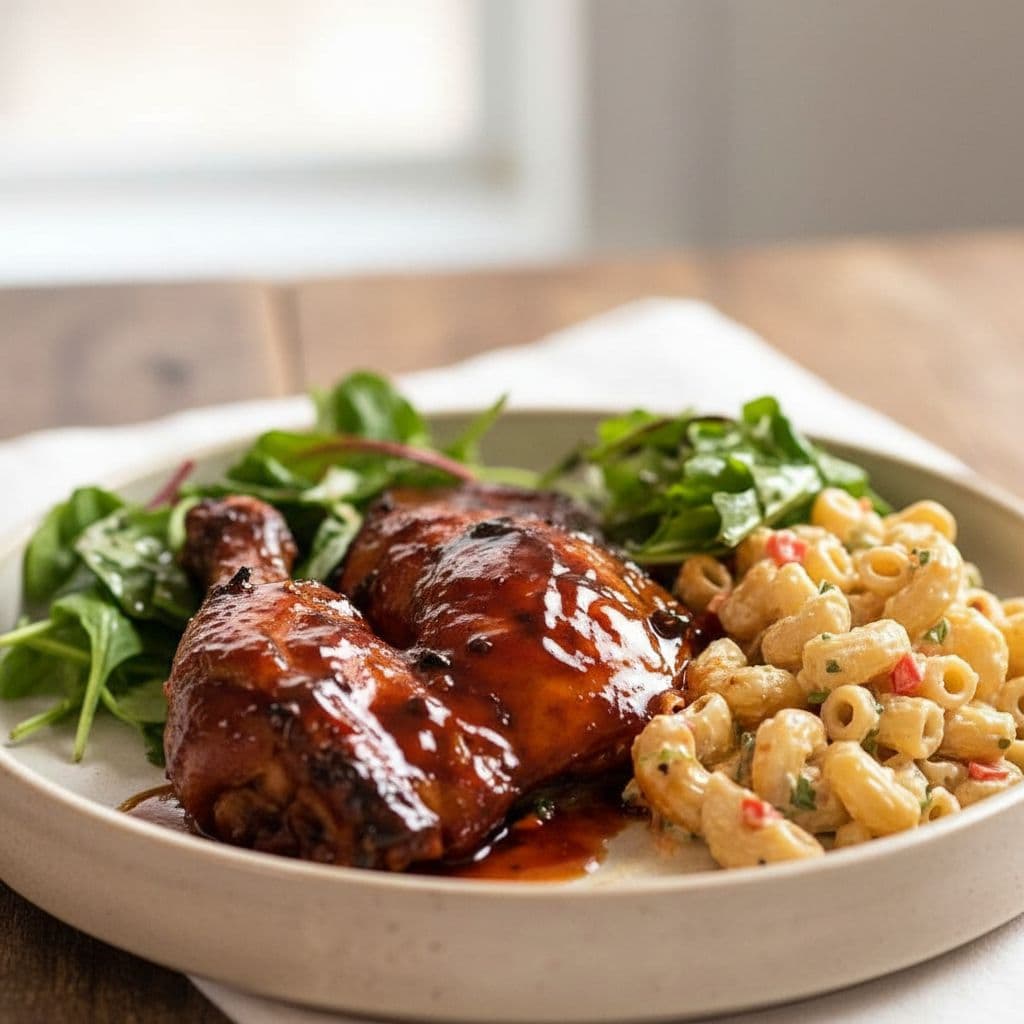 Липкая курица на гриле