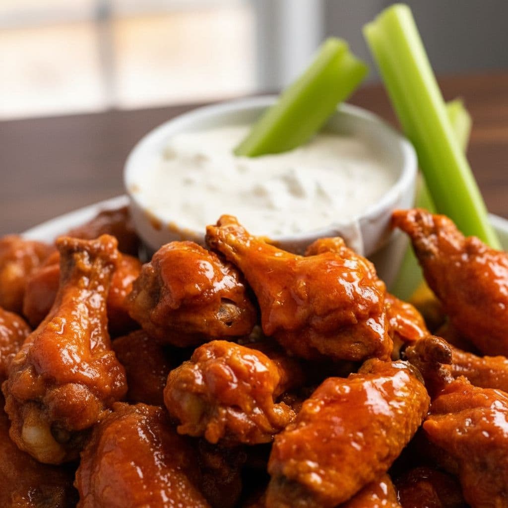 Запечённые баффало-крылышки с ультра-хрустящей корочкой