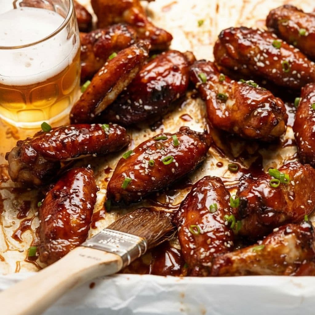 Куриные крылышки в медово-соевом соусе