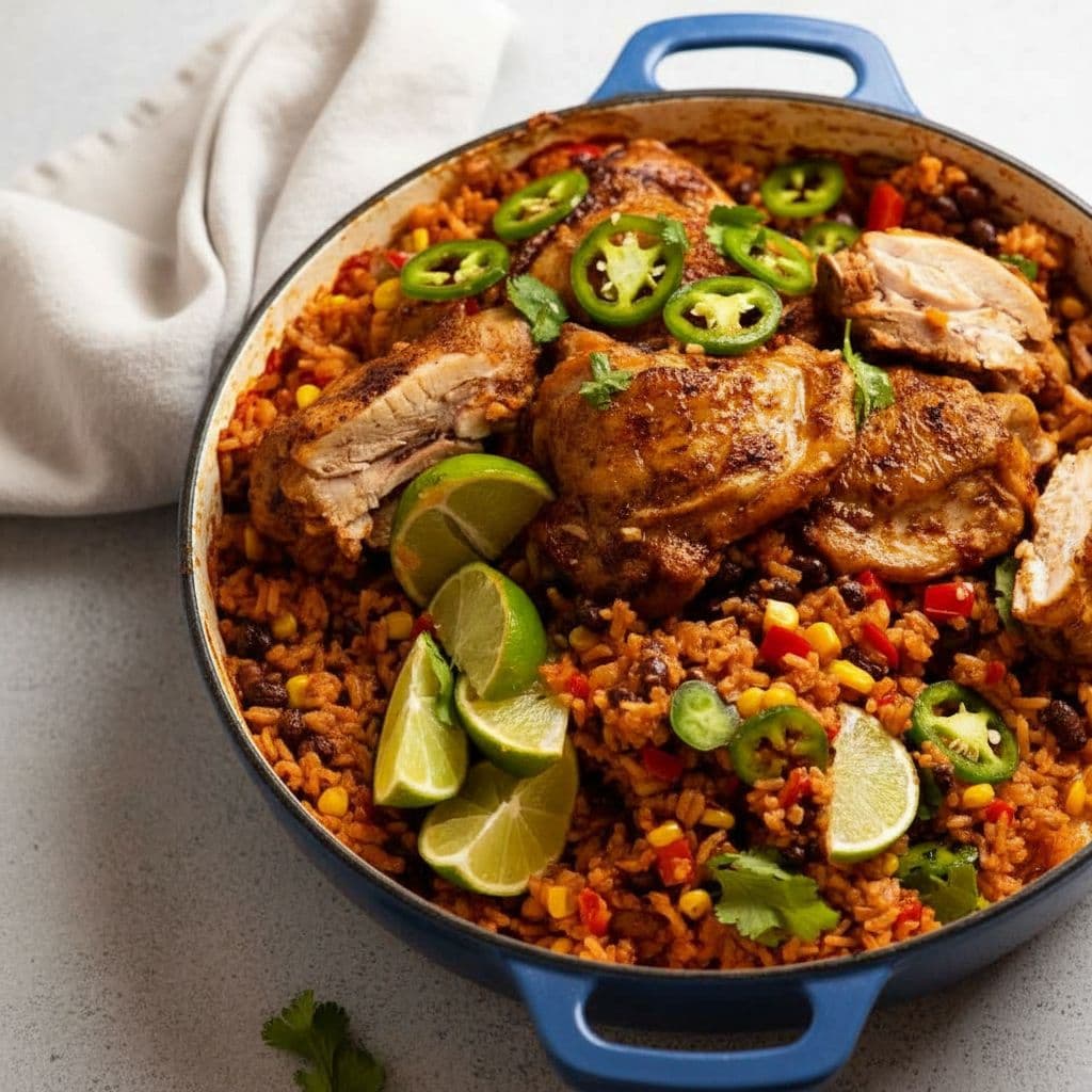 Мексиканская курица с рисом