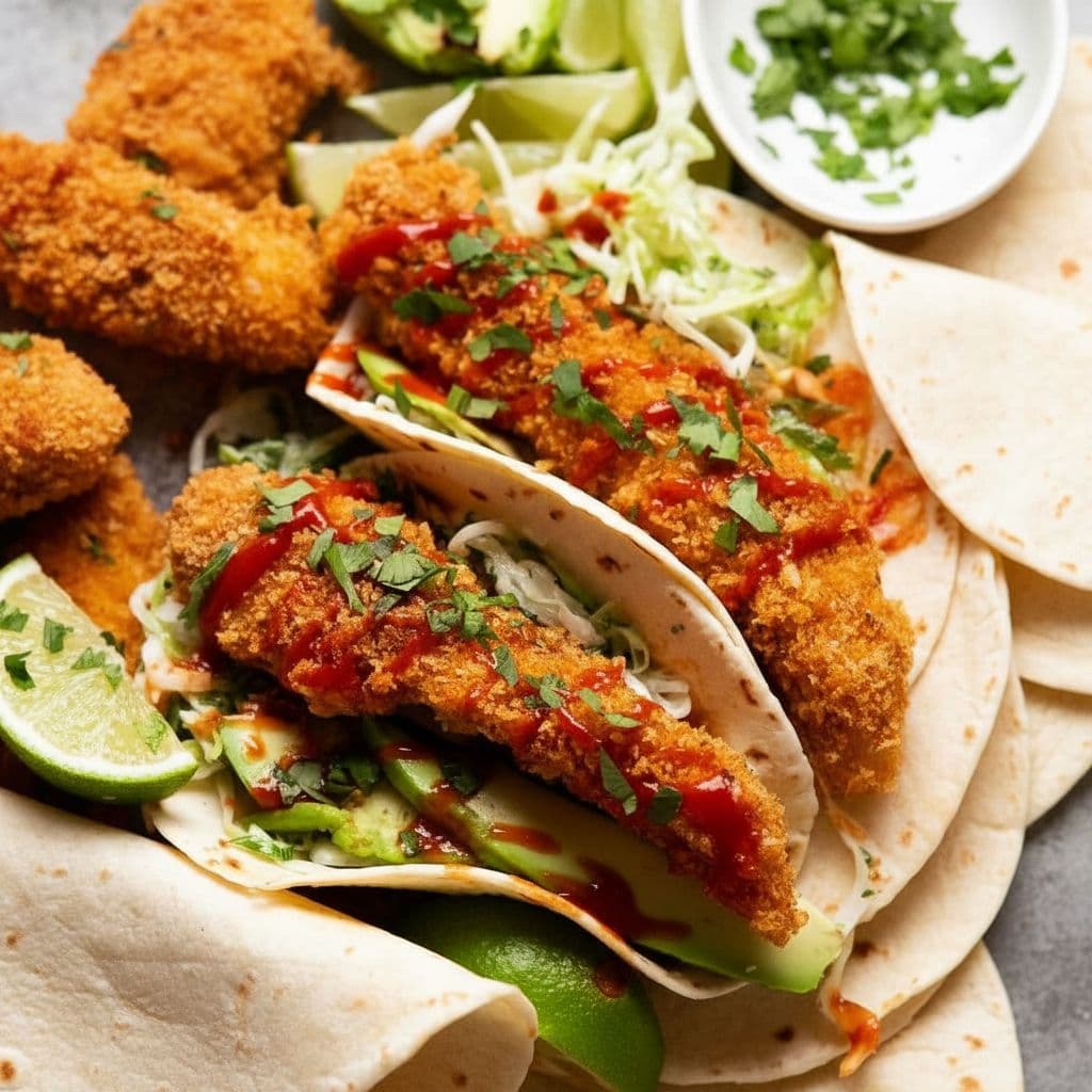 Хрустящие куриные палочки для тако в духовке