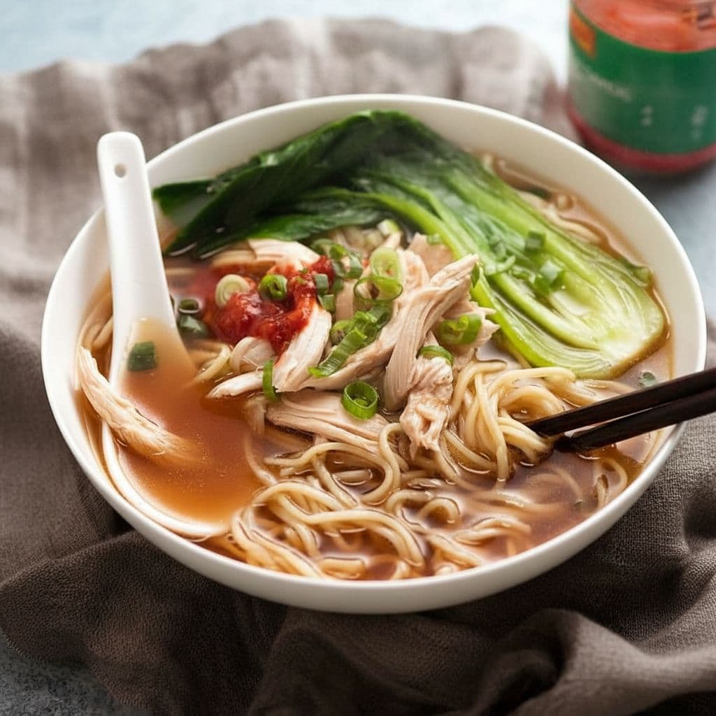 Китайский суп с лапшой