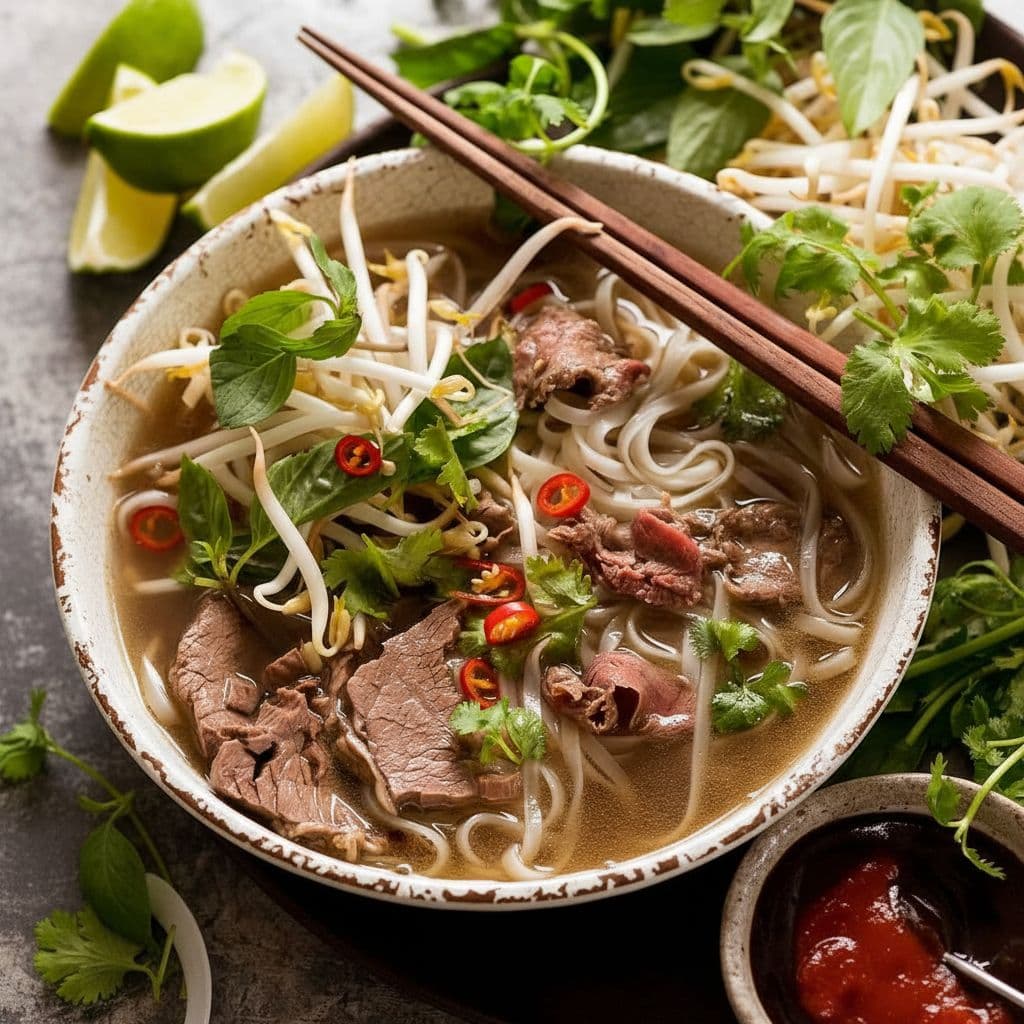 Вьетнамский суп Фо с говядиной