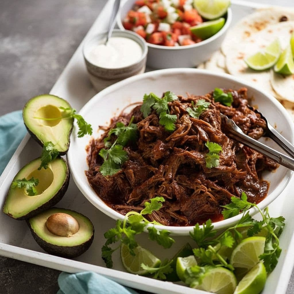 Мексиканская говядина для тако (томлёная и разборная)