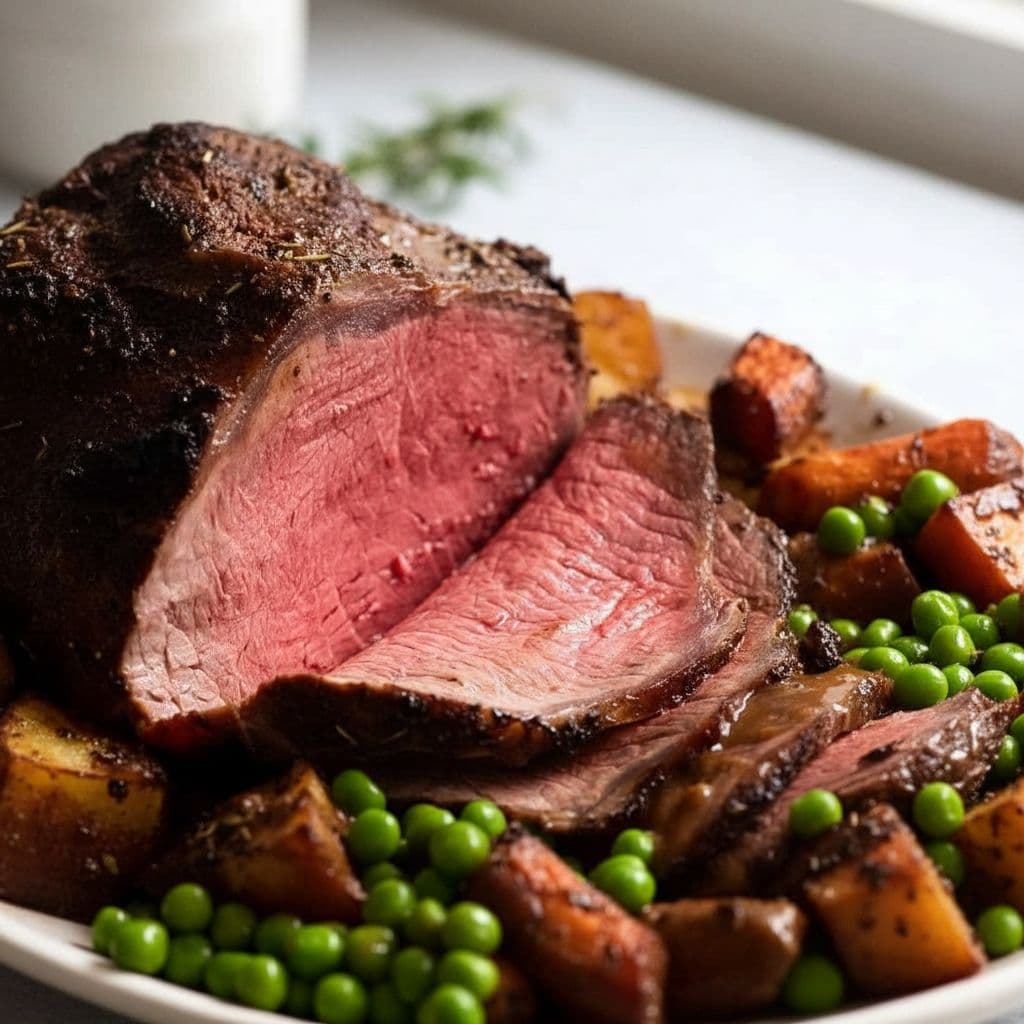 Маринованная говядина, запечённая в духовке