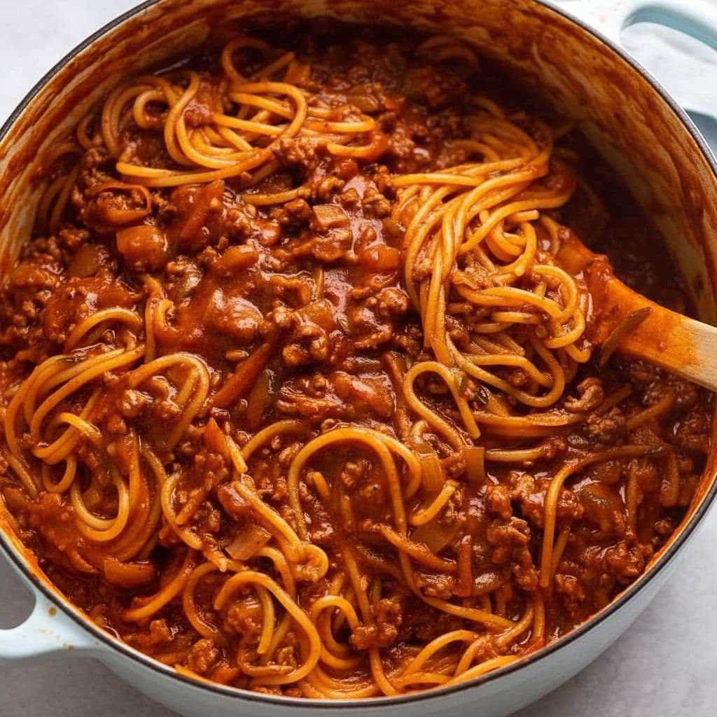 Паста Болоньезе в одной кастрюле