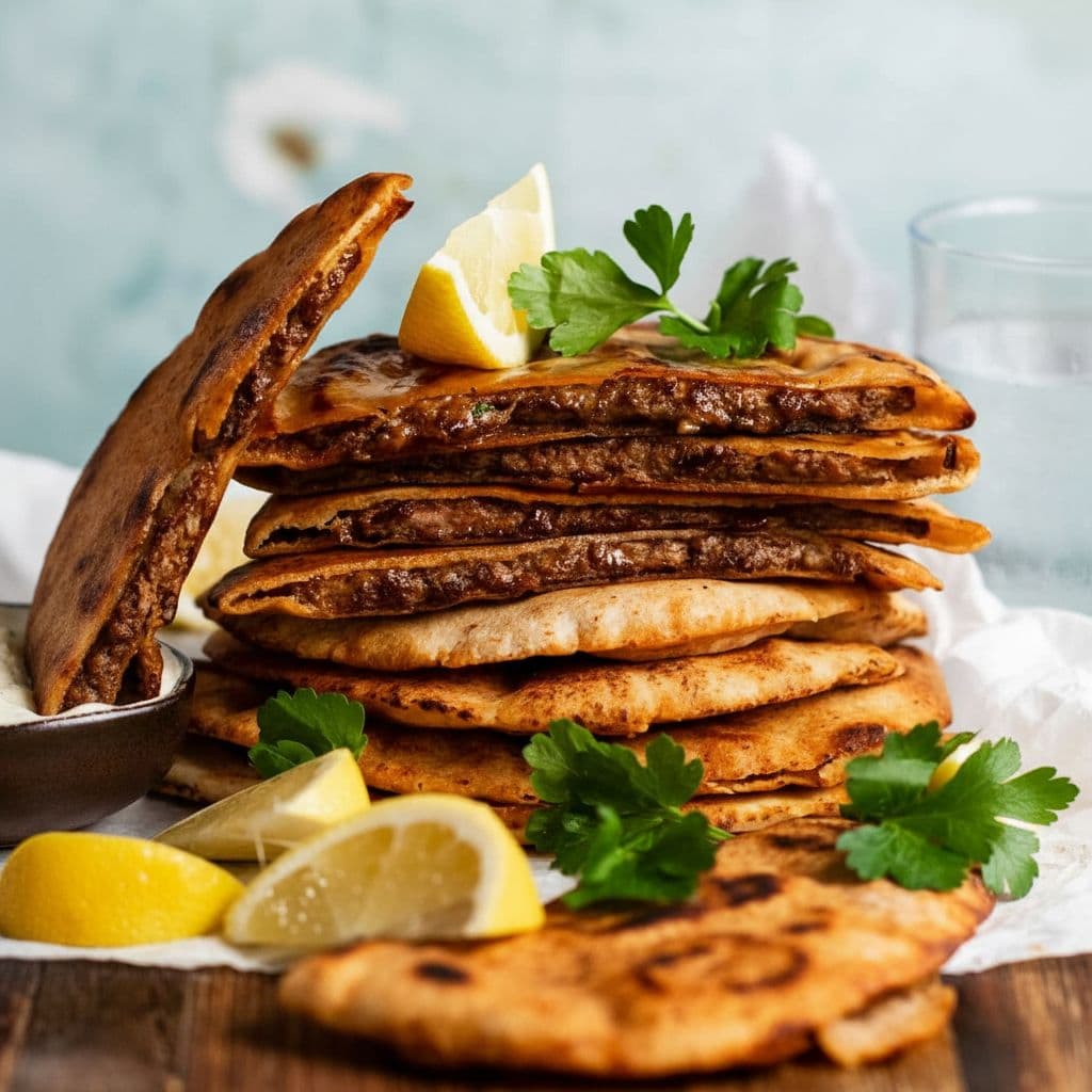 Арайес — хрустящая пита с мясной начинкой по-ливански