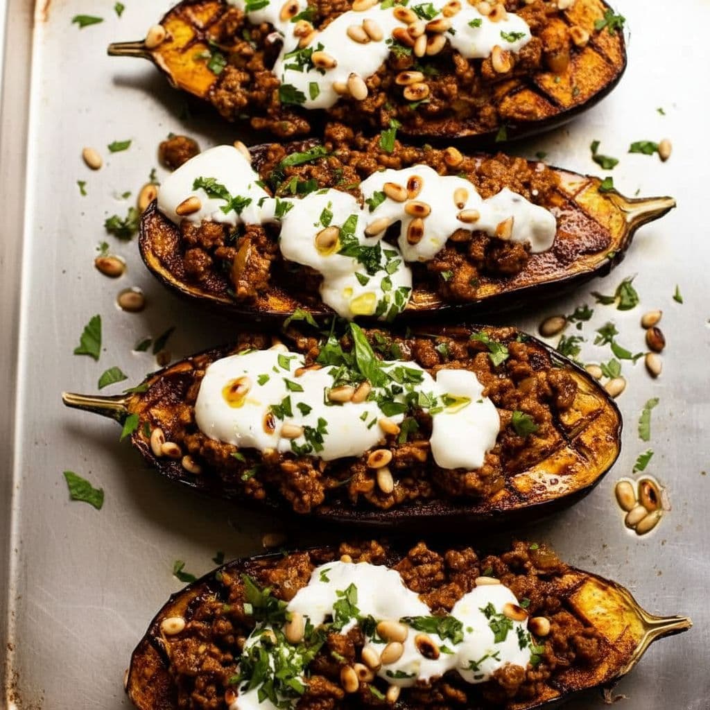 Фаршированные баклажаны по-мароккански (с говядиной или бараниной)