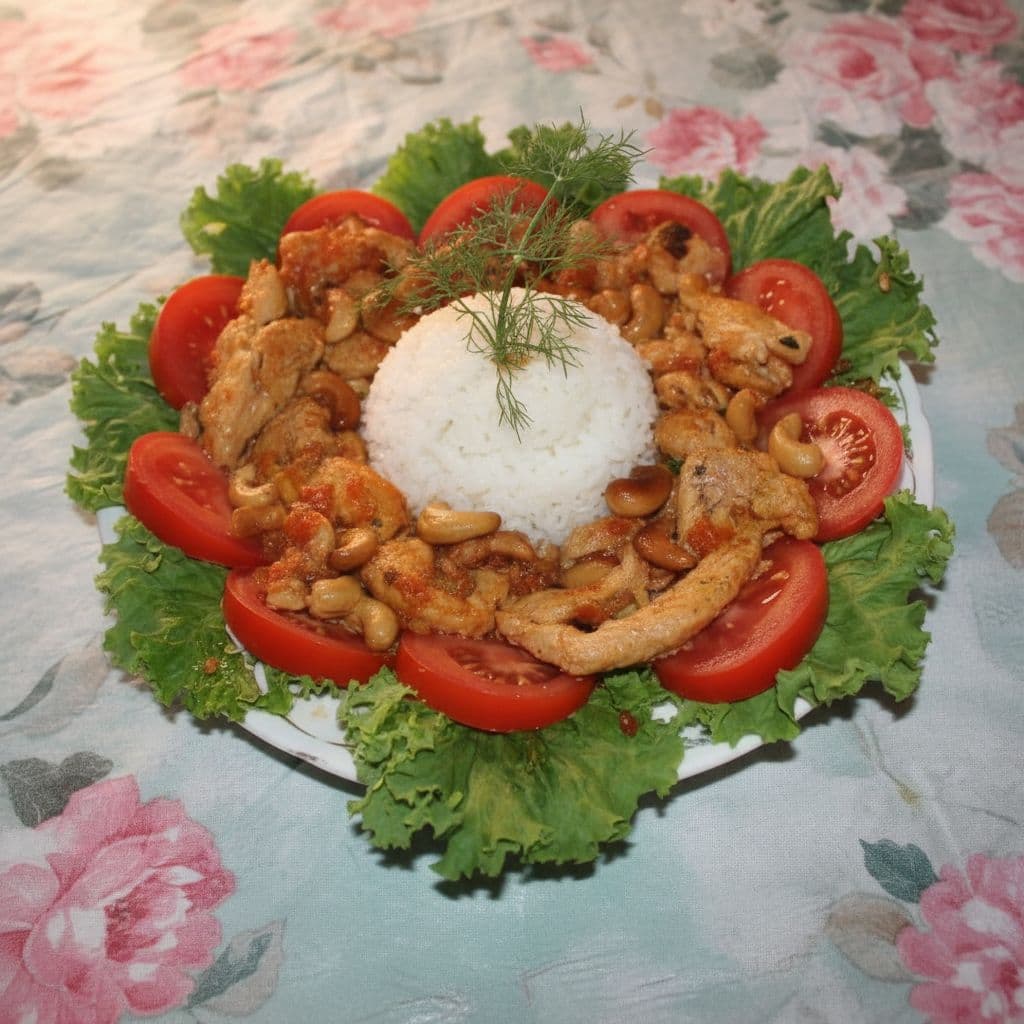 Куриное филе с орешками кешью
