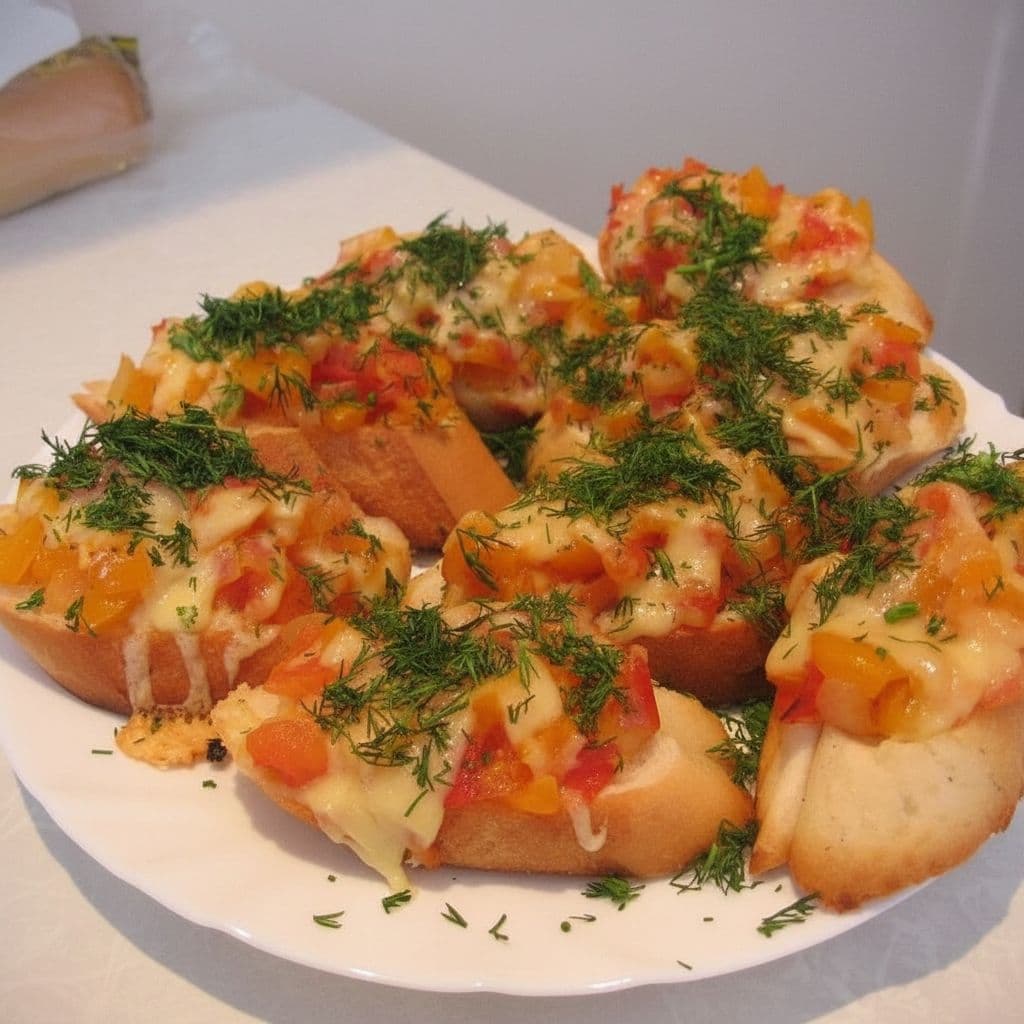 Сытные бутерброды с овощами и сыром