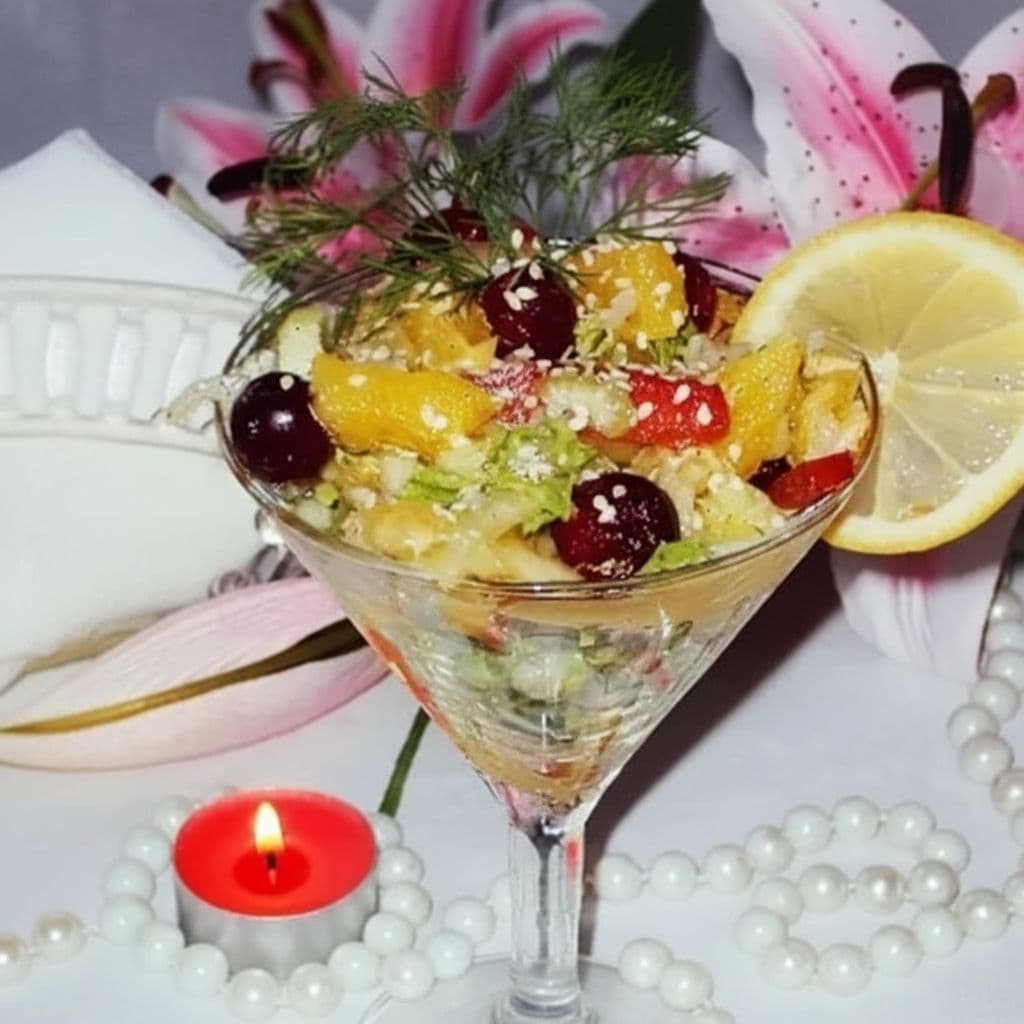 Салат-коктейль «Услада Раджи»